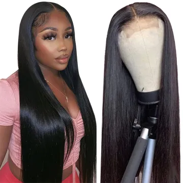 Uniky Lace Front Human Hair Wigs For Women 13*4 Brazilian Straight Lace Front Wig Racily Hair 4*4 Lace Closure Wig