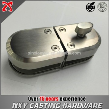 Double side glass door lock