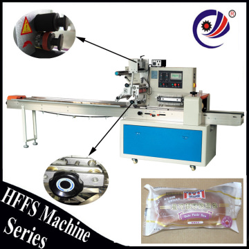 rotary flow wrap packing machine for bread