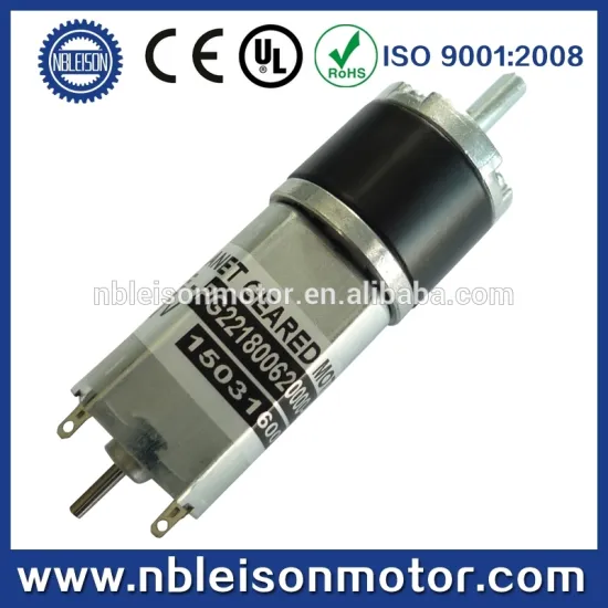 22mm diameter dual shaft planetary geared dc motor