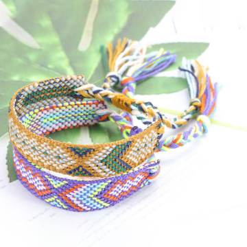 Woven Friendship Bracelets with Braided String Adjustable Nepal Mexico Wave Anklet for Best Friends