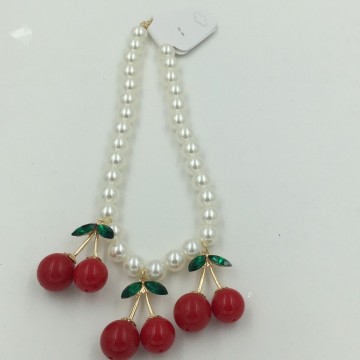 Fashion Necklace, PT10015 Elegant Wholesale Imitation Pearl Jewelry Beads And Alloy Charms Fashion Necklace