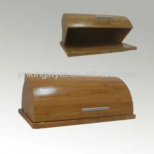 Nature half round-shape wooden bread box/bamboo