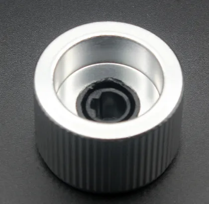 Aluminium Alloy Potentiometer Knob for Electric Appliances & Audio Amplifiers (25X17MM)