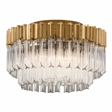 Jansoul Fancy Luminaria Italy Design Copper Crystal Ceiling Lamp Pendant Chandelier