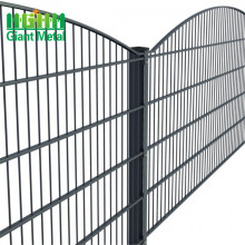 factory supply pvc coated double wires welded mesh fence