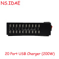 20-Port 100W USB-Ladestation für mehrere Geräte