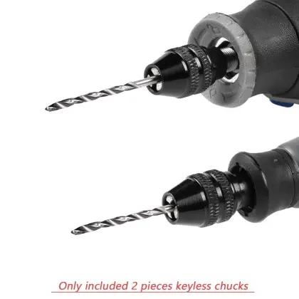 Universal 0.3-3.2mm Multi-Chuck Keyless Chuck Replacement for Rotary Tool Kits