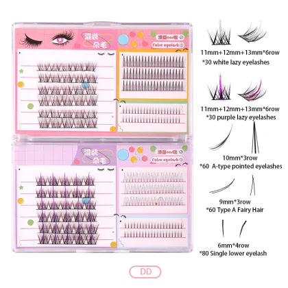 Color Trilogy Natural Single Colored False Eyelashes for Wholesale