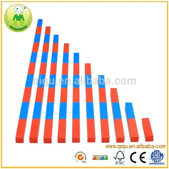 2015 Arithmetic Mathematics Educationl Series Wooden Number Bar Montessori Equipment