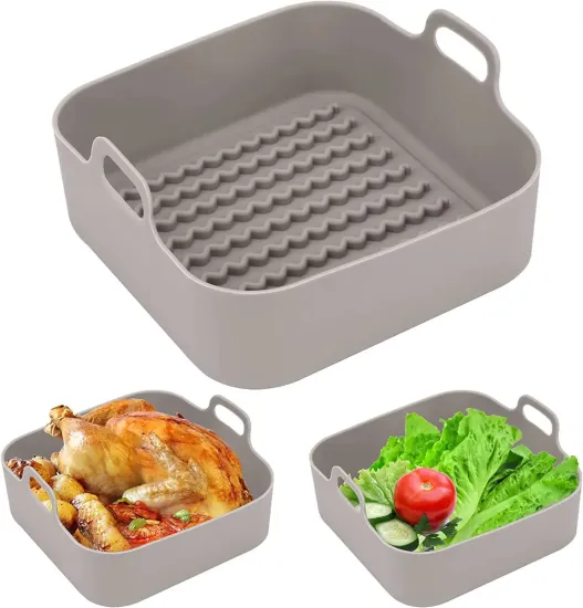 High-Quality Silicone Air Fryer Pot Accessories: Reusable Basket, Liners, and Easy Cleaning Solutions for Your Air Fryer