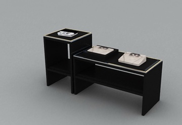 Display de mesa High-Low para mostrar os produtos