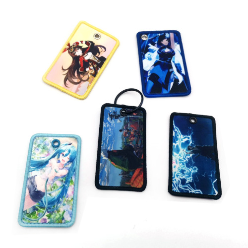 Custom Fabric Anime Jet Tag Keychain Gift