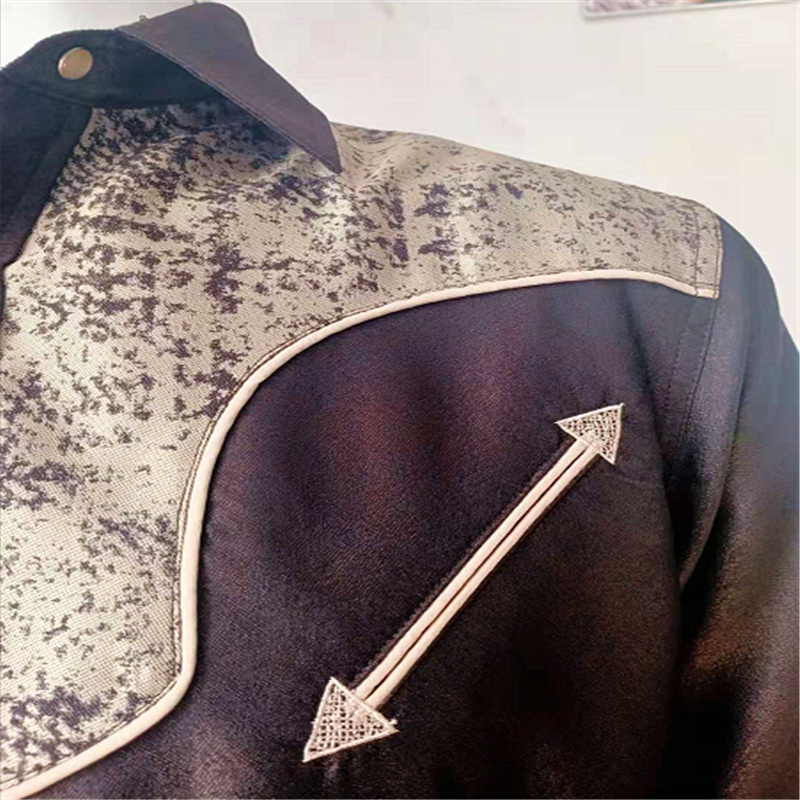 Polyester Jacquard Charro Shirt