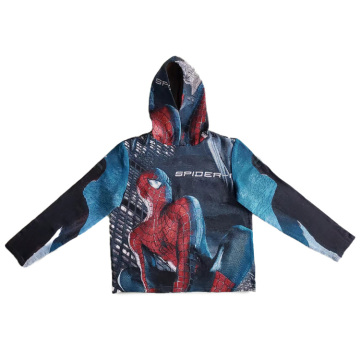 Jacquard Woven Tapestry Blanket Hoodies with Character Pattern for Autumn - OEM Service Available
