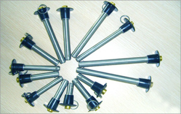 Button handle quick release pin, ball lock pin
