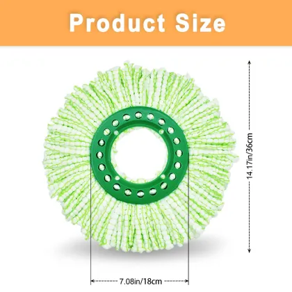 Reusable Microfiber Spin Mop Refill Head for Libman Tornado Spin Mop