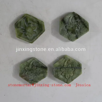 decorative jade /decorative stones /home decoration green marble /Heart-Shaped Stone Decorations