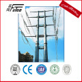 Galvanized Steel Tapered Power Pole With Steel Pole