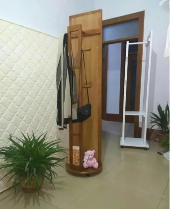 Solid wood rotatable and fashionable dressing mirror