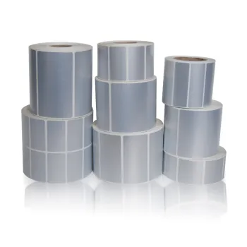 Asian silver self-adhesive custom roll flat sheet blank printing sticker
