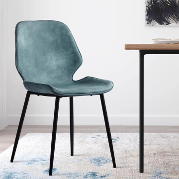 Leather Dining Chair - Modern Minimalist Nordic Luxury for Home Coffee and Dining Room
