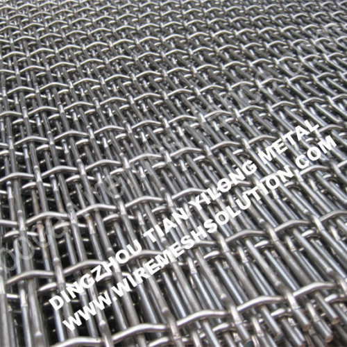 Malla de alambre prensado de acero inoxidable de tejido liso