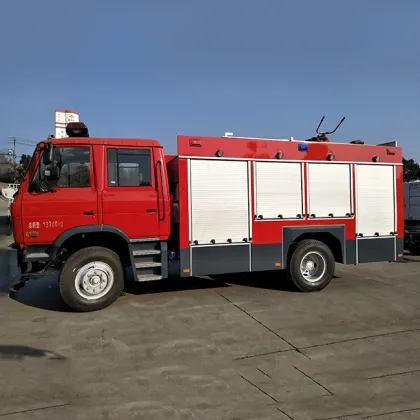 man firefighter granahe for fire truck