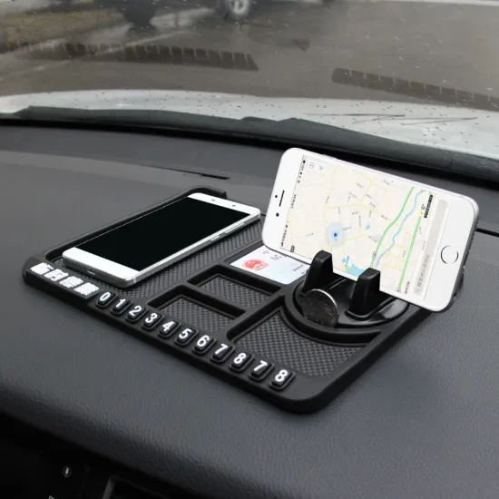 Multi-Functional Anti-Slip Car Mat with Phone Holder
