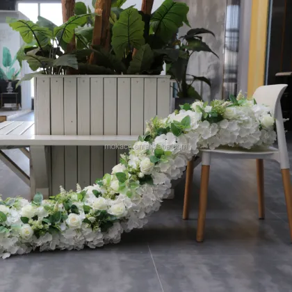 Romantic Country Wedding Flower Arrangement with Decorative Simulation Baby Breath Pampas