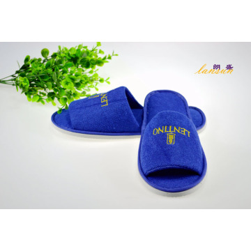 Zapatilla de toalla Toe Open Blue Toe Slipper