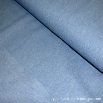 Stretch Denim Plaid Cotton Slub Fabric For Shirt