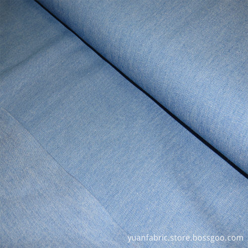Stretch Denim Plaid Cotton Slub Fabric For Shirt