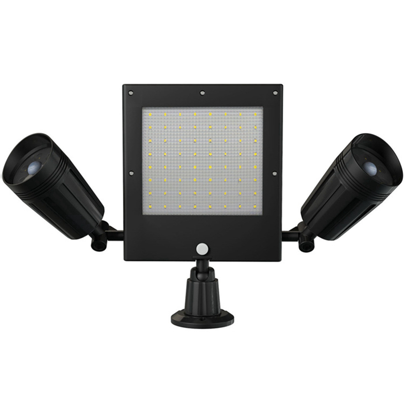 Solar 360 Degree Rotatable Dual Head Spotlight