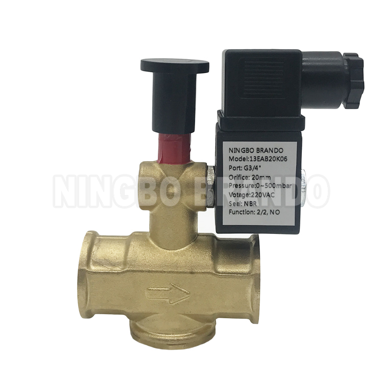 Normally Open Manual Reset Gas Shut Off Solenoid Valve (6)