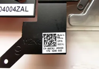 Dell Alienware x15 R1 Heatsink Cooling Fan 92CKJ 092CKJ