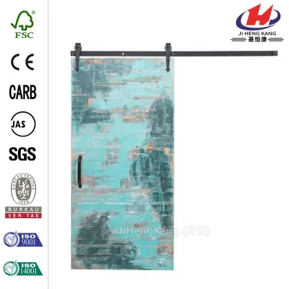 Rustica Reclaimed Gray Wood Barn Door