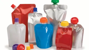 Plastic Stand Up Spout Pouch For Juice
