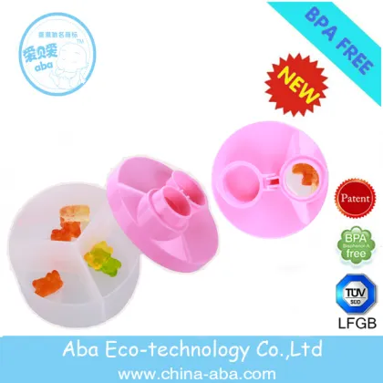 Simple PP baby milk powder container plastic milk powder box