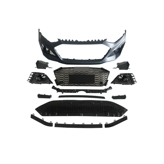 RS4 Style Body Kits Front Bumper Grille Fog Light Cover for Audi B9 A4 2020-2021