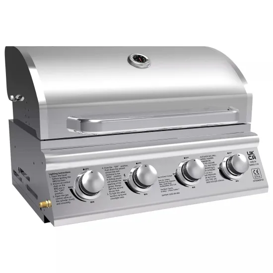 Stainless Steel Multifunction Gas Charcoal Use Drop Built in Barbeque Grill Outdoor Kitchen Stove BBQ Countertop Gas Grills