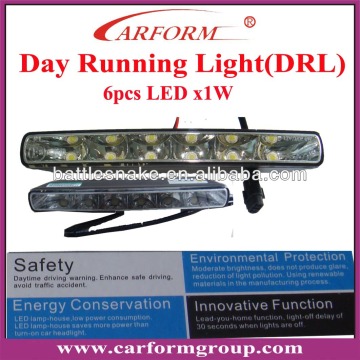 High brightness LED car daytime running lights with 6 pcs led