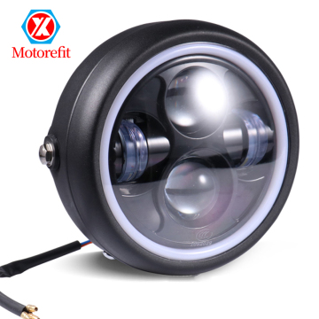 Retro Angel Eye 6.5" LED Headlight for Harley Cafe Racer Bobber