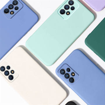 New Trendy Right Angle Soft Silicone Phone Cases for Samsung Galaxy S23/S22/S21/S20 & More Models