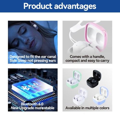 V6.0 Small TWS Sleeping Earbuds