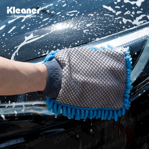 Luva para lavagem de carros Kleaner Chenille – uso com uma mão