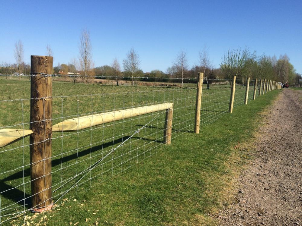 steel Farm filed fence hinge joint cattle fence