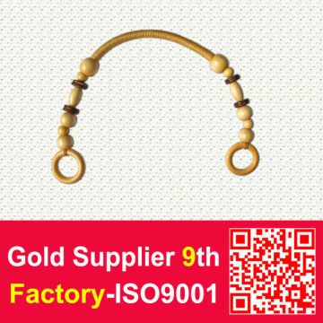 Wooded Bead Rope Handle For Bag