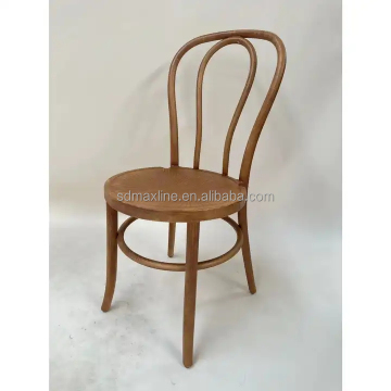 Wedding Thonet Chair in Restaurant Event Resin Plastic Wood Grain Color Stackable