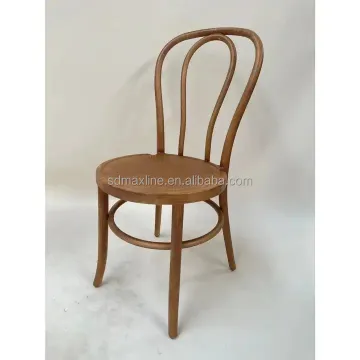 Wedding Thonet Chair in Restaurant Event Resin Plastic Wood Grain Color Stackable